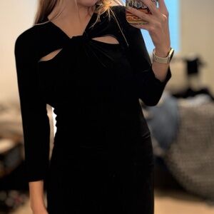 Armani Collezioni Black Long Sleeve Dress